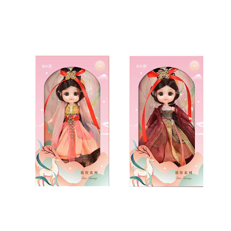 Retro Bjd Doll Accessories Chinese Style Decoration Props Screen Group Fan Flute Guzheng Musical Instrument Childrens Toy Gift