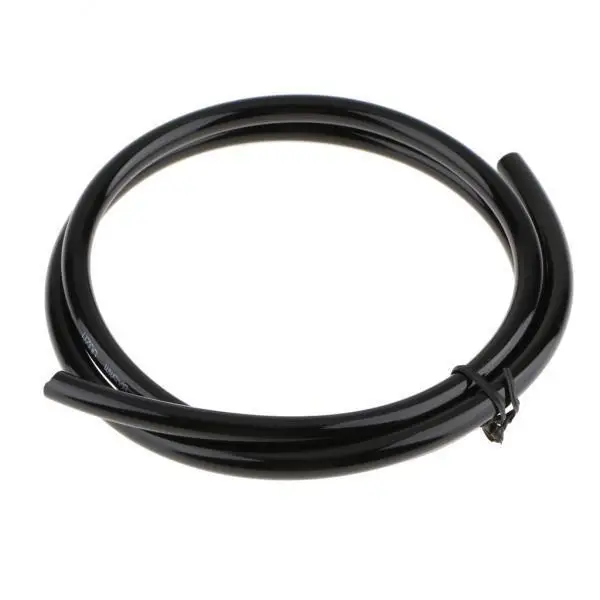 2X 1M Rubber Petrol Fuel Line Oil Tubing Hose Pipe Tube 5mmx8mm Black