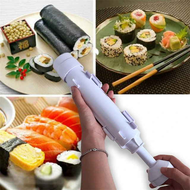 1PCS Quick Sushi Maker Roller Rice Mold Vegetable Meat Rolling Gadgets DIY  Sushi Device Making Machine KitchenWare - AliExpress