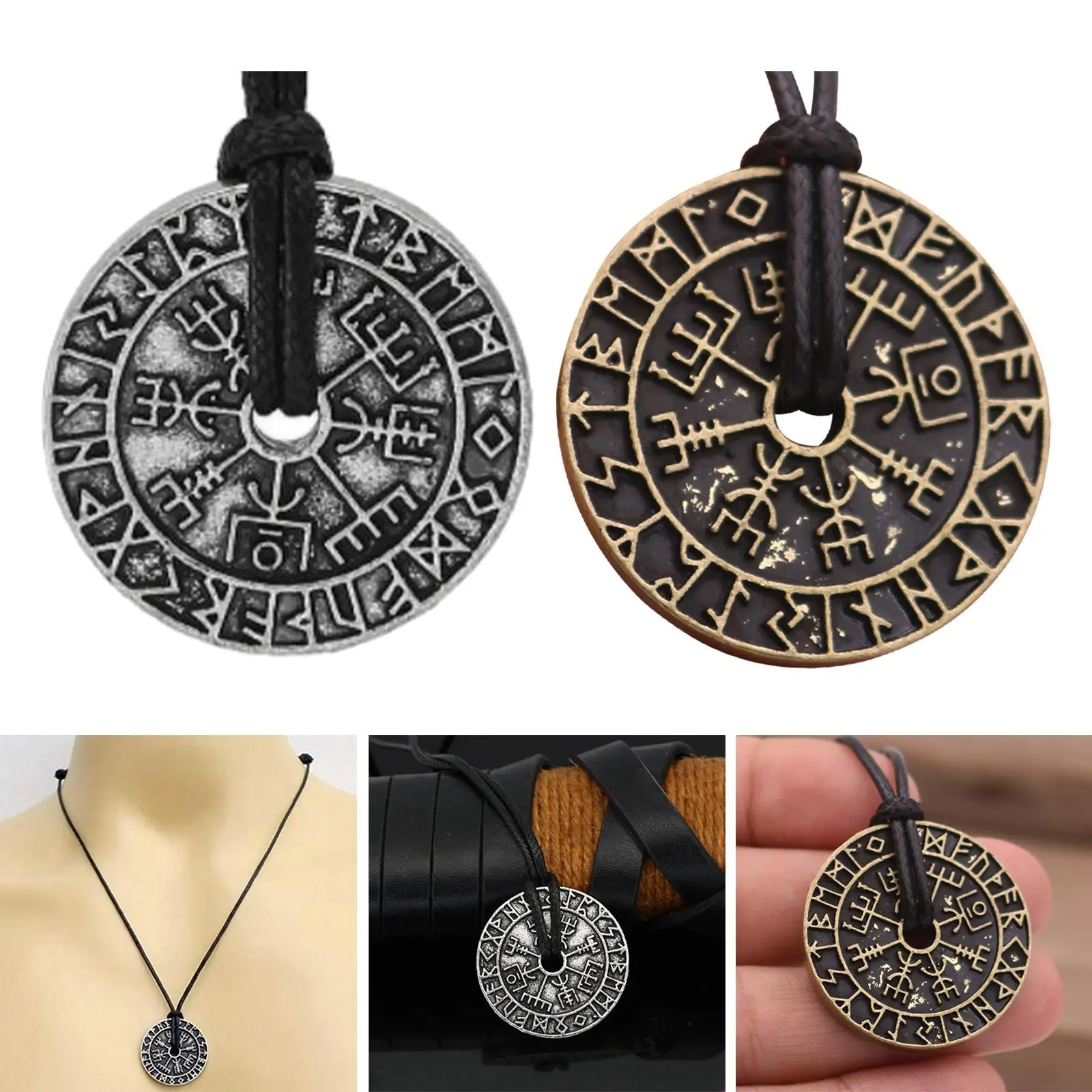 Viking Amulet Necklace Stainless Steel Beautiful Details Viking Necklace Men Women