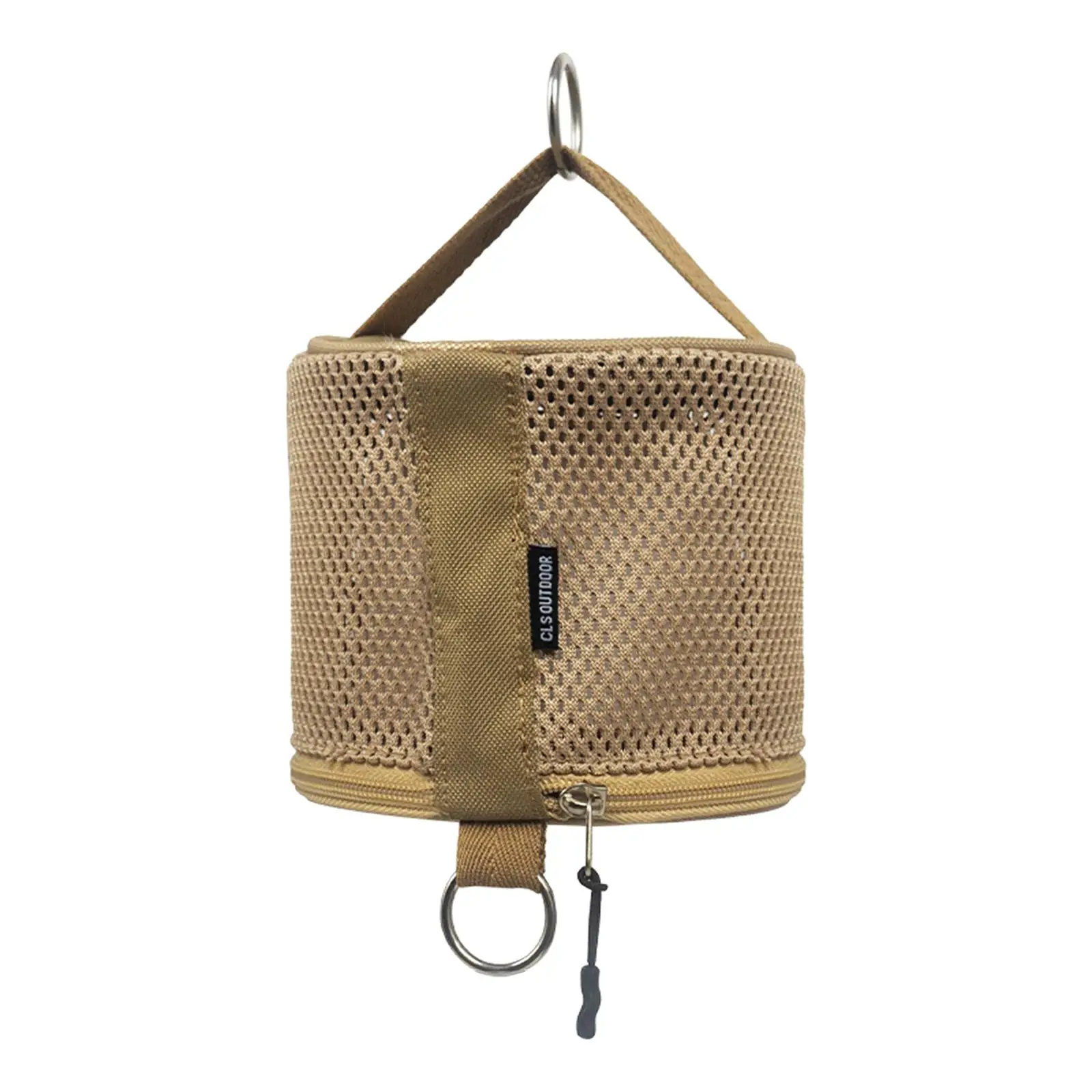 Outdoor Toilet Paper Holder, Hanging Paper Roll Holder with Metal Rings, Travel