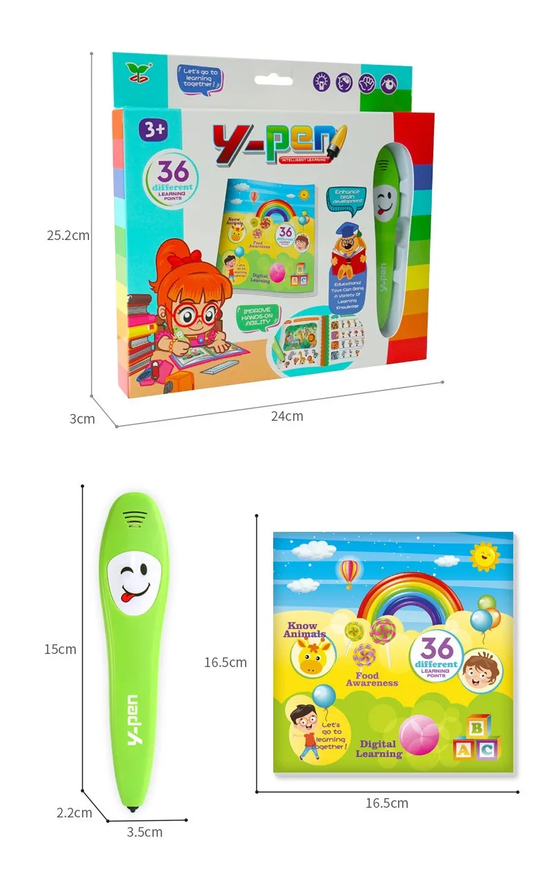 Educational Smart Talking Pen For Kids With Learning Sound Book_voghion.com