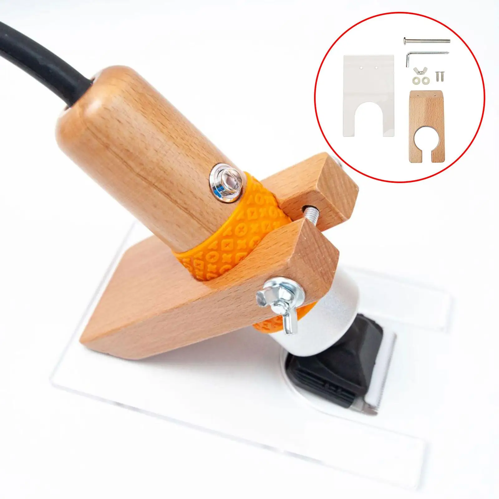 Carpet Trimmer Guide Shearing Guide Manual Accs Simple Installation Bracket Rug Tufting Carver Base for Carving Rug Wool Scissor