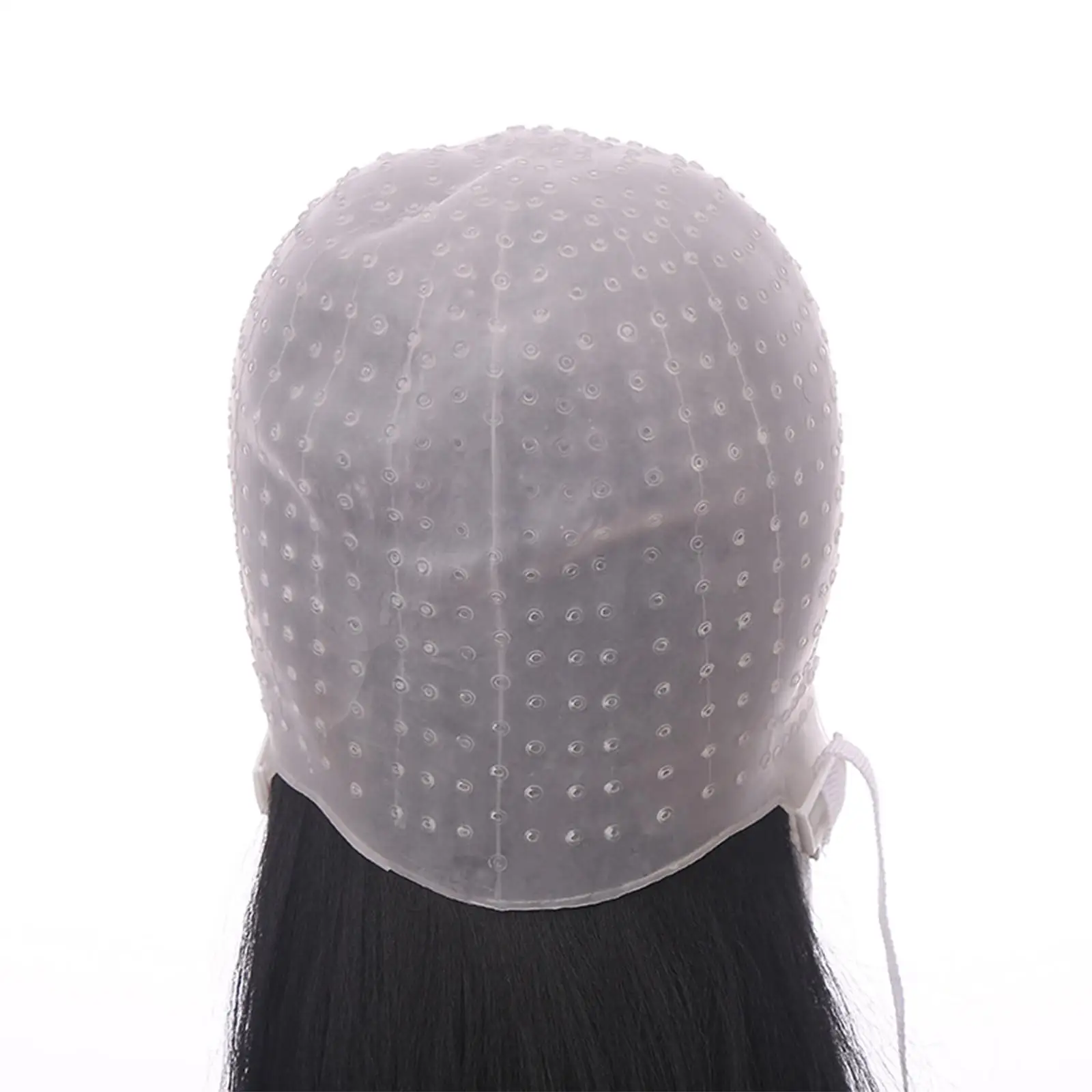 Silicone Hair Highlighting Hat, with Binding Band Hair Dye Hat for Barber Salon  Home and Salon Use ,Hair Coloring ,