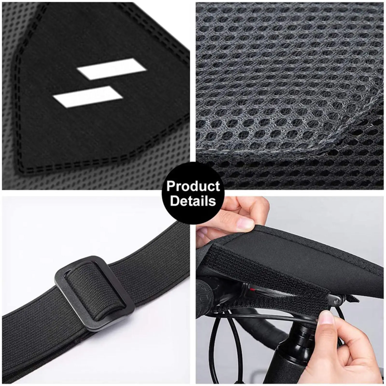 Indoor MTB Bike Trainer Frame Bicycle Sweat Cover Guard Net Catcher Absorbs Sweat Strap Protection Trainer Belt Cycling