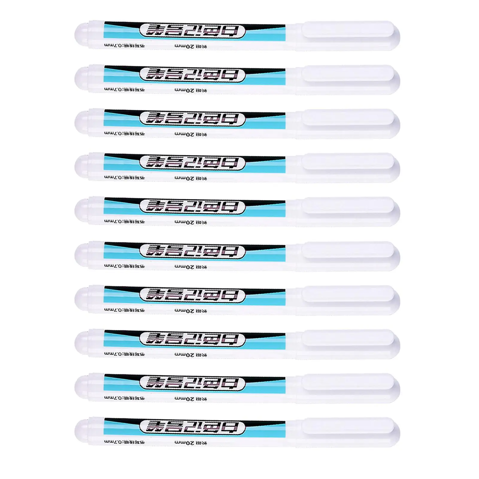 10Pcs 20mm Tips Deep Hole Marker Pen Water Resistant Carpenter Multi Purpose Permanent White Woodworking Long Nib Marker