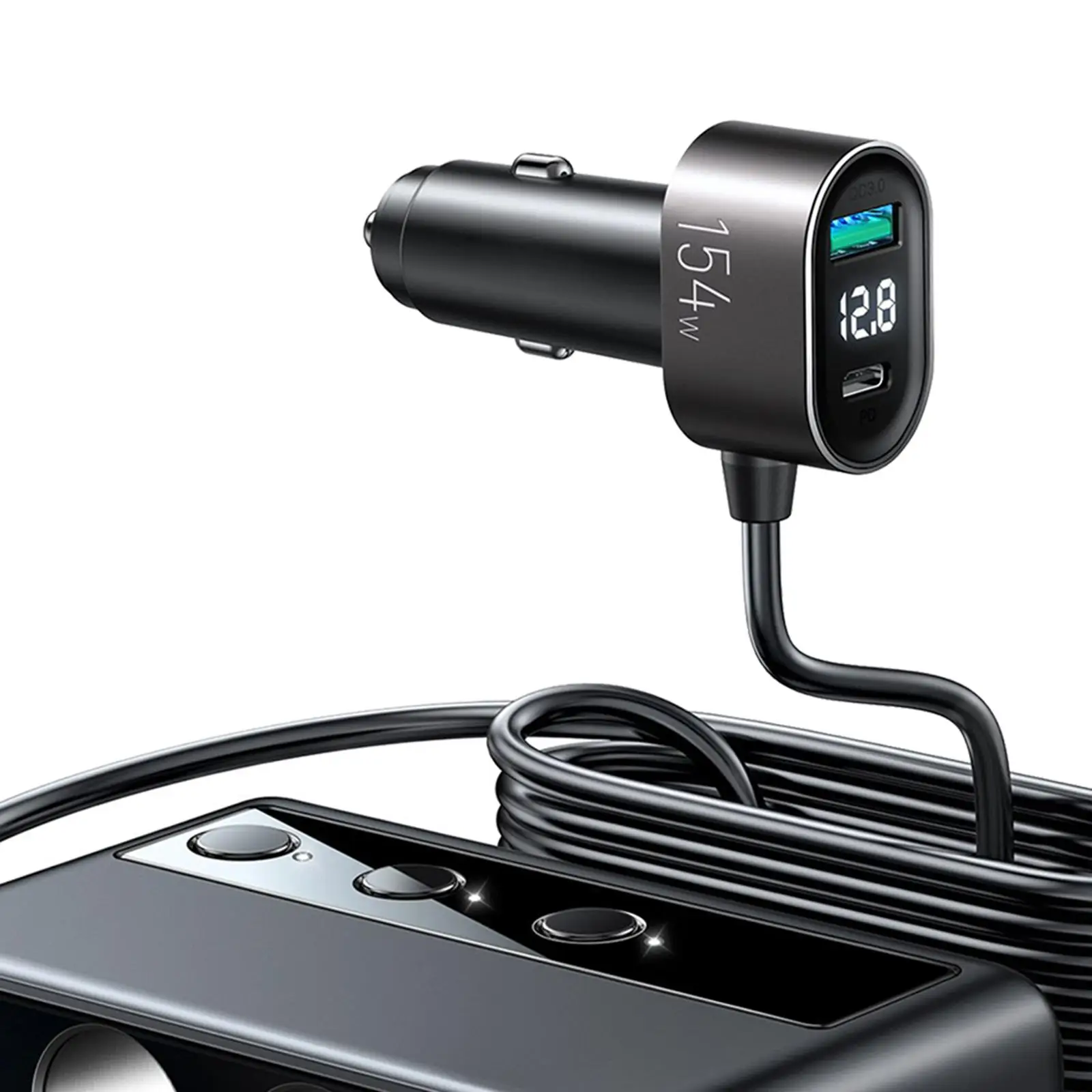 Car Charger Adapter Quick Charge USB Splitter 12V 24V for Phones