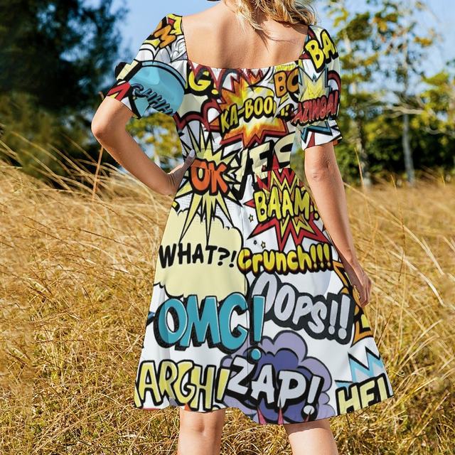 Comic print dress hotsell