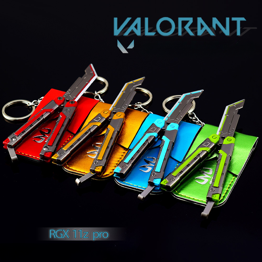 Valorant, оружие RGX 11z Pro, нож-бабочка Balisong с sheath12 см,  стандартное металлическое неразрезанное лезвие, модель оружия, игрушки,  подарки | AliExpress