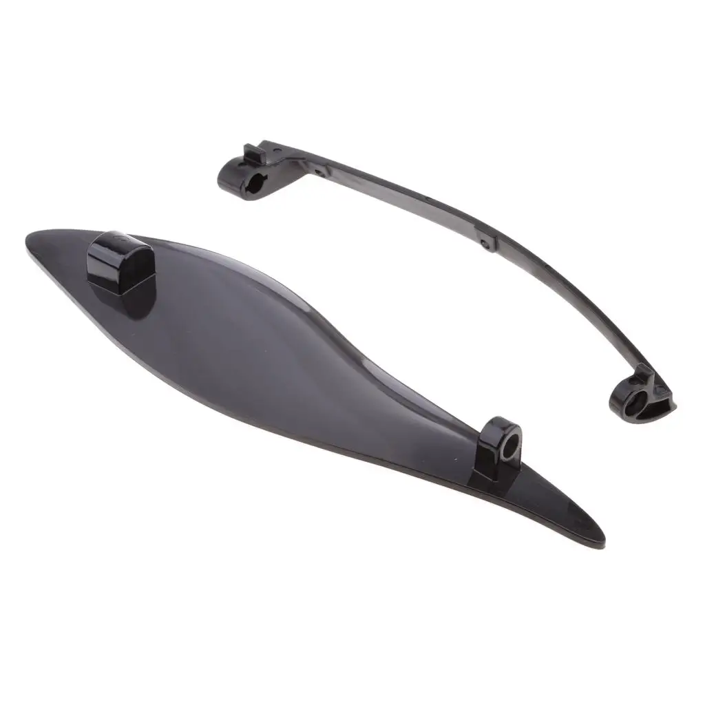 Black Upper Outer Fairing Side Air Deflectors For Touring 14-17