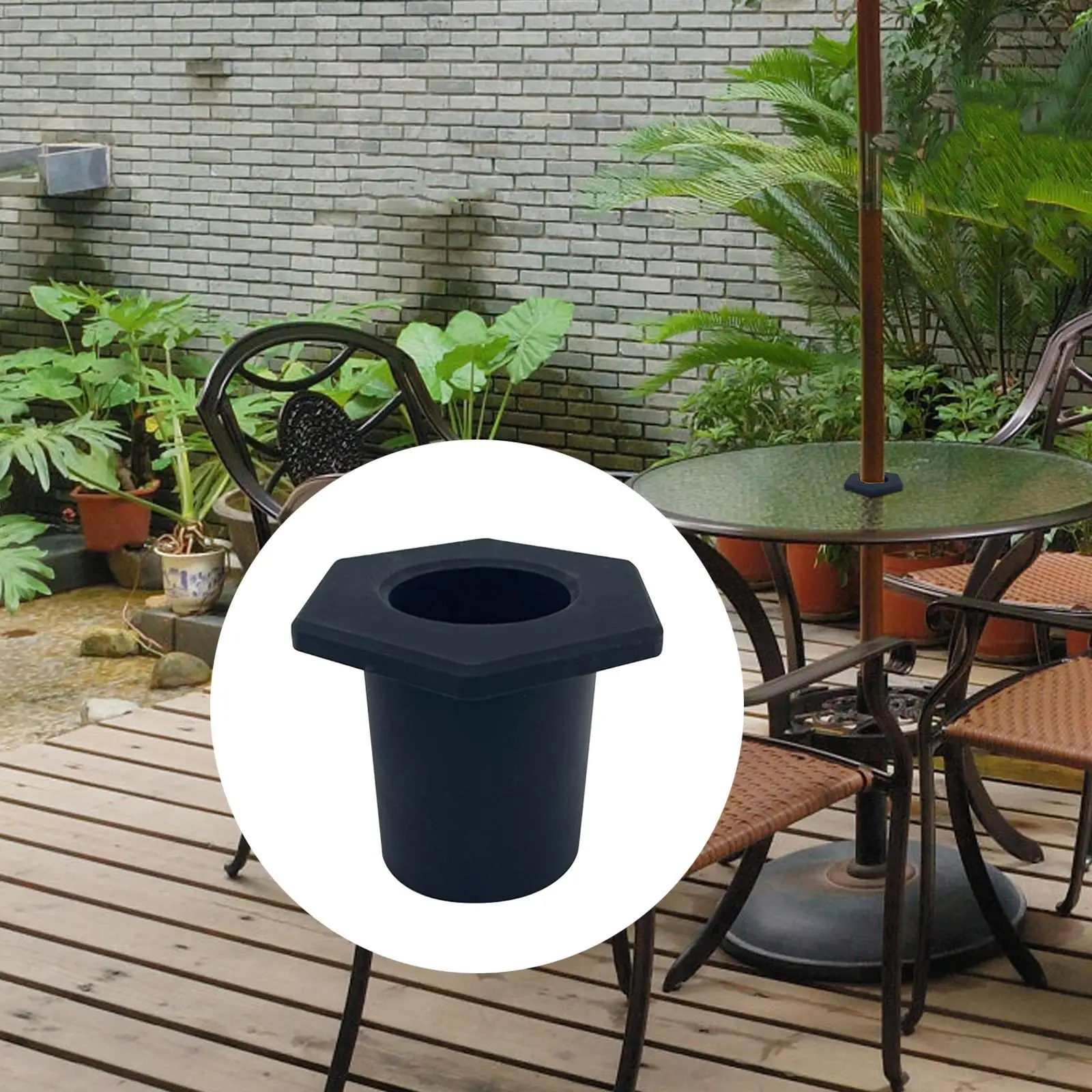 Umbrella Cone Wedge Plug Replace Multipurpose Fittings Simple Using Table Umbrella Hole Ring for Outdoor Terrace Parasol Camping