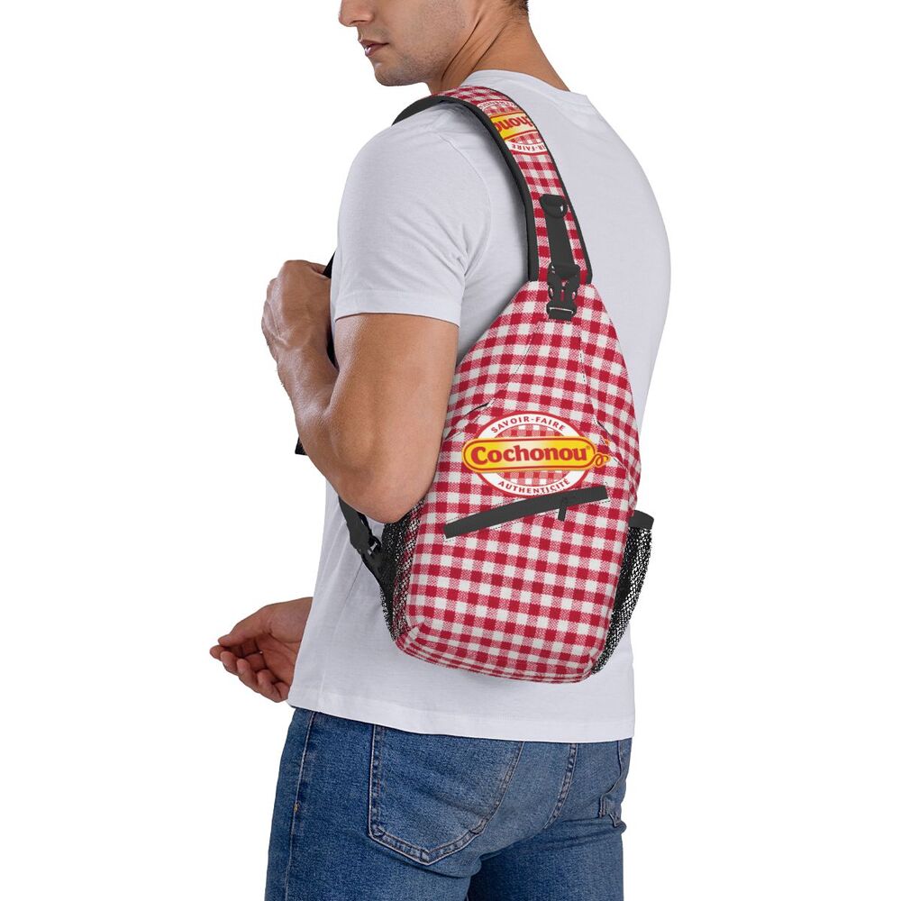 para homens, mochila crossbody do peito do