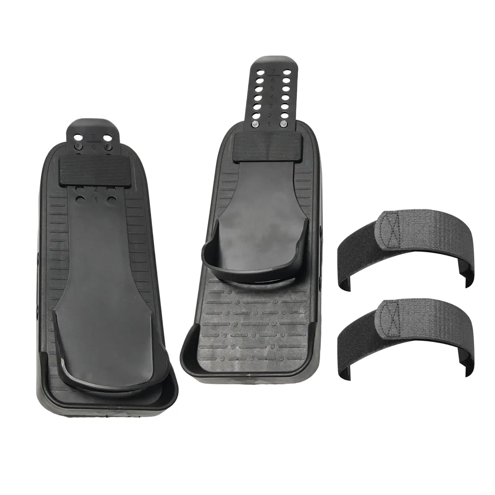 Rowing Machine Replacement Foot Pedals with Straps for Walking Machine Parts