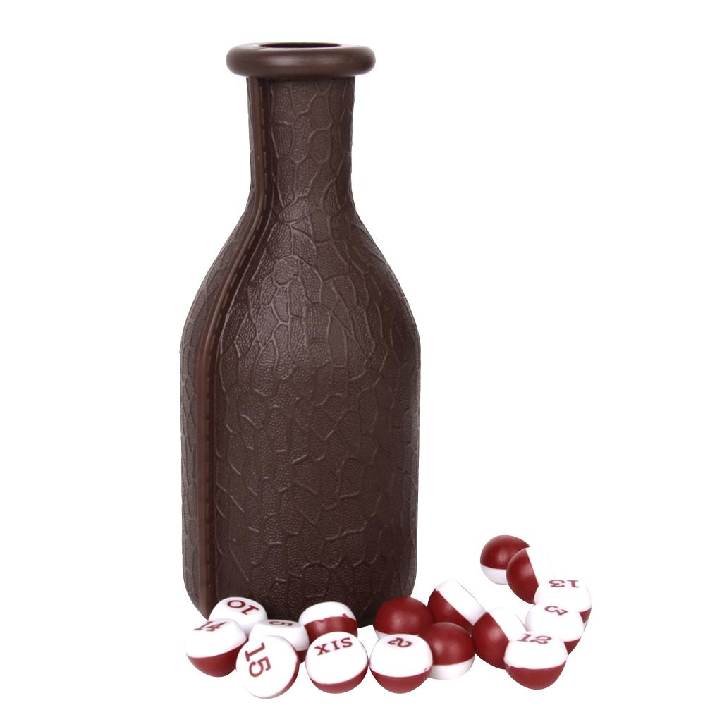 1pc Billiard Kelly Pool Shaker Bottle with 16 Numbered Pea Pointing Balls 1pc Billiard Kelly Pool Shaker Bottle with 16 Numbered Pea Pointing Balls
