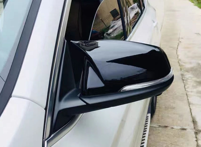 Carbon Fiber Style Black Rearview Side Mirror cover Caps for BMW X1 F48 X2 F39 F40 F53 F44 Z4 G39 Toyota Supra Side Mirror shell