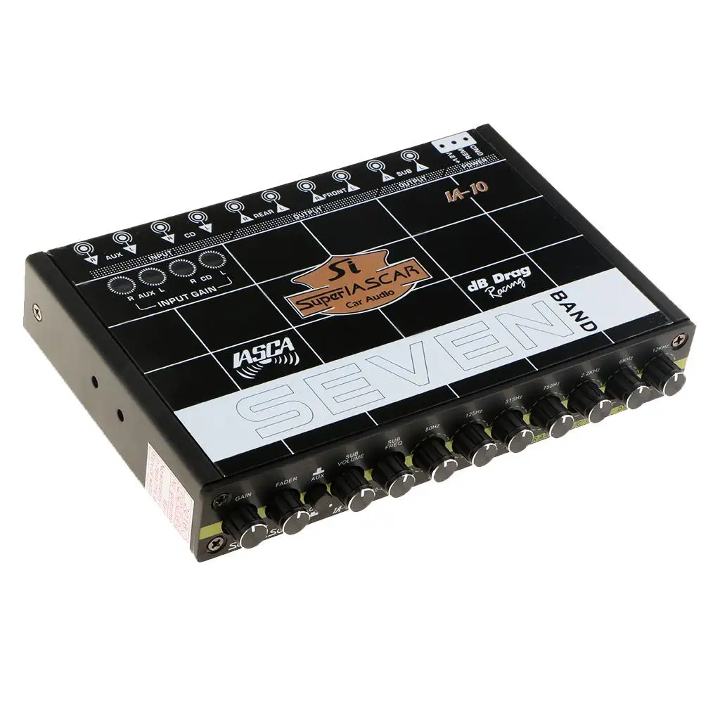 Great Performance Car Audio Equalizer EQ Front Rear Output 10-14.4V