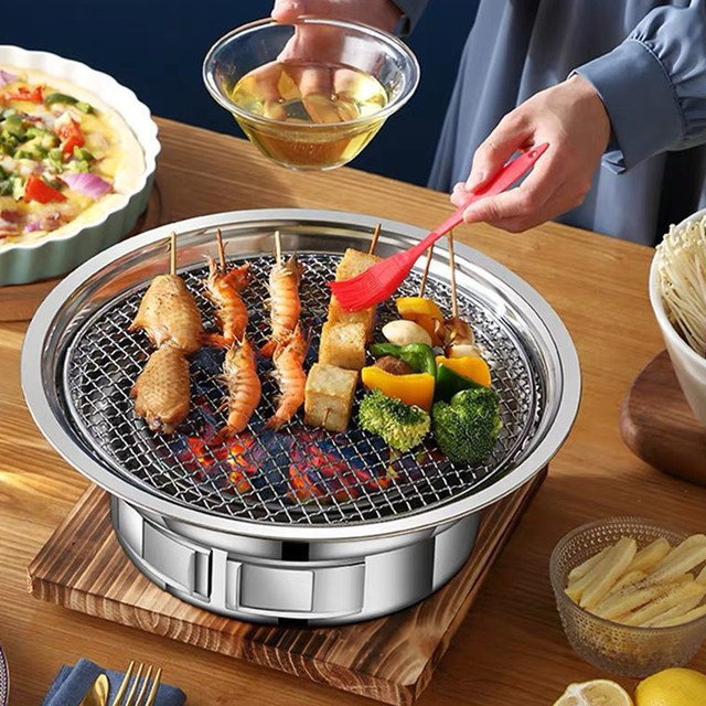 Portable Outdoor Bbq Grill Patio Camping Picnic Barbecue Stove Suitable For  3-5 People Charcoal Grill Korean Bbq Grill Table - Bbq Grills - AliExpress