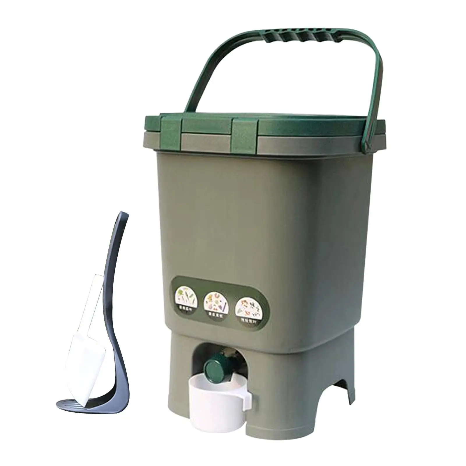 Fermentation Barrel Sealed Practical Compost Bucket for Garden Indoor Farm