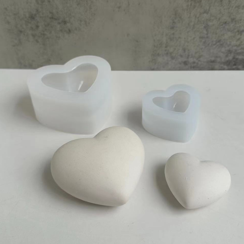 3D Liebe Herz Silikon Form Aroma Gips Kerze Form DIY Dessert Mousse Backen Gebäck Süßigkeiten Schokolade Formen Kuchen Dekoration – Detail 3