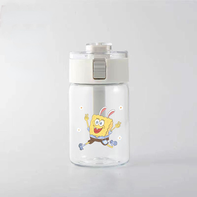 420ML New SpongeBob Thermos Water Bottle Anime Large Capacity Portability  Vacuum Flask Insulated Water Bottle Kids Drinkware Cup - AliExpress