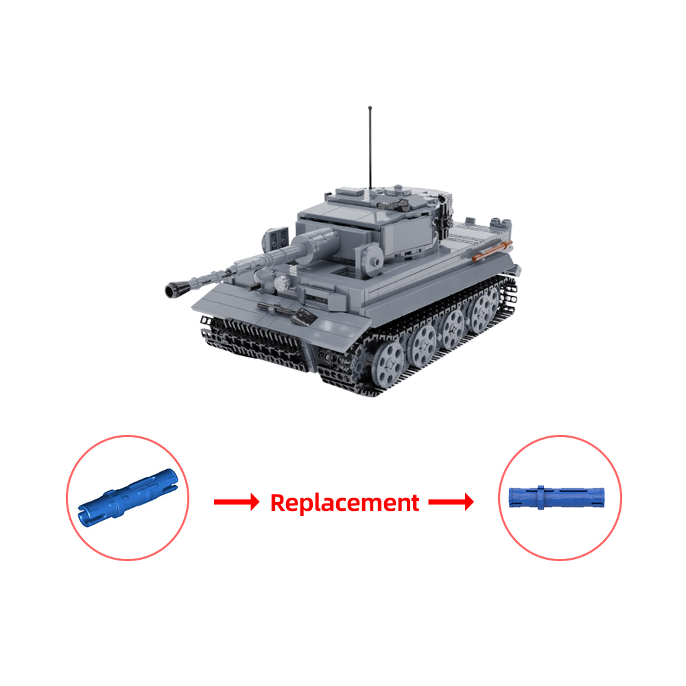 Gobrick MOC Военная серия Panzerkampfwagen VI Tiger 1 танк, строительные  блоки, Германия, бронированный автомобиль, кирпичи, игрушки для детей, ...