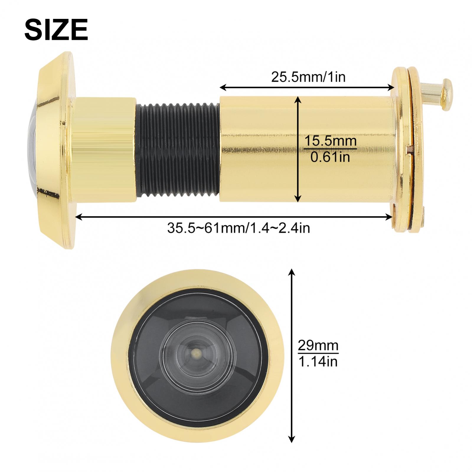 Description Picture 4 of item16mm / 0.63inch 200 Degree Door Viewer Peephole Drill Bit Set Security Peek Peep Holes for 1.57inch to 2.56inch Doors Thickness