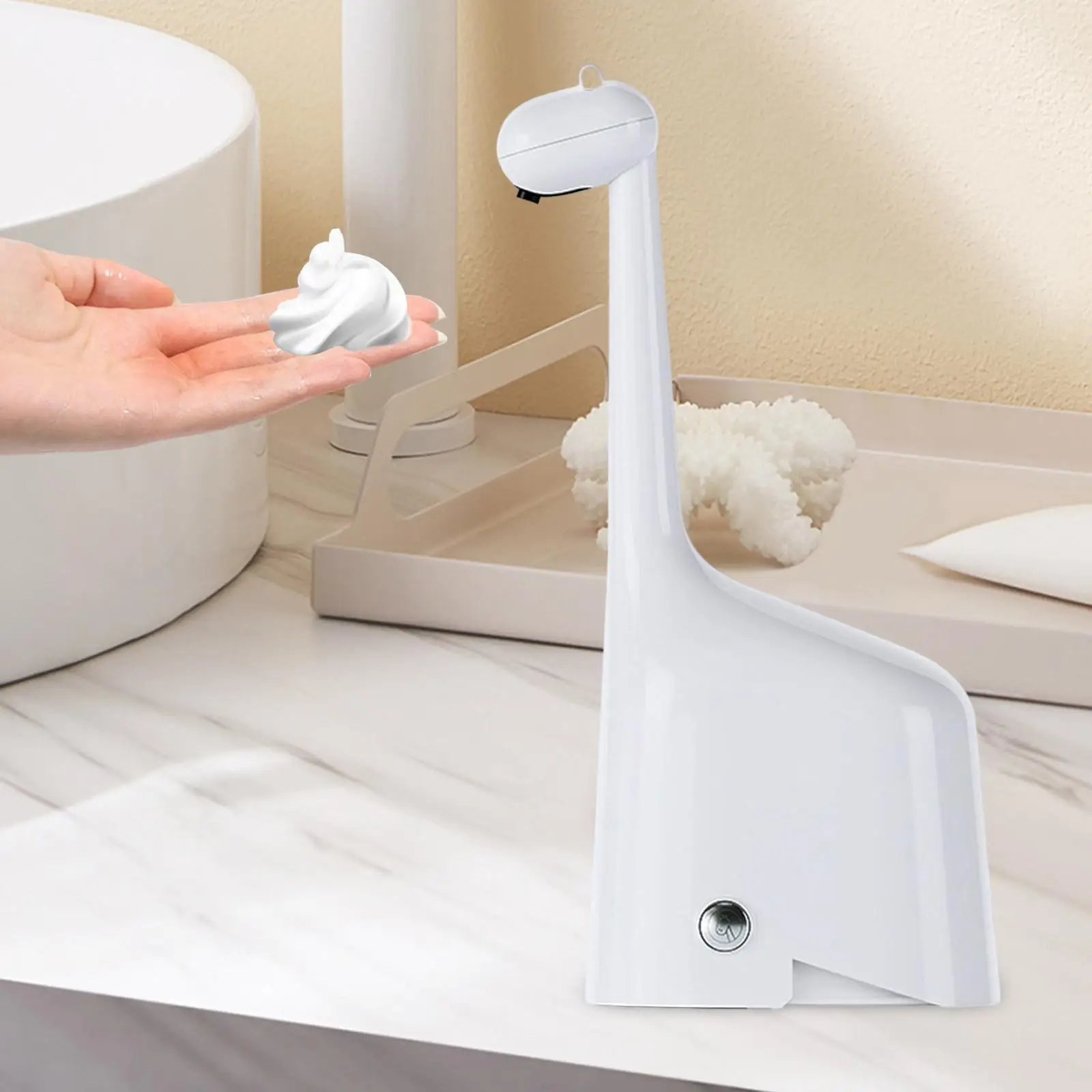 Standing Automatic Soap Dispenser Liquid Soap Dispenser 300ml Soap Dispenser Waterproof for Kitchen Restaurant Hotel Home Office