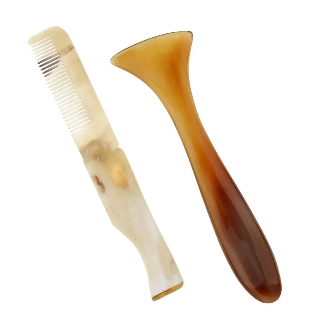 2 Pieces Massage Stick u0026 Foldable  Comb Beard Comb Portable