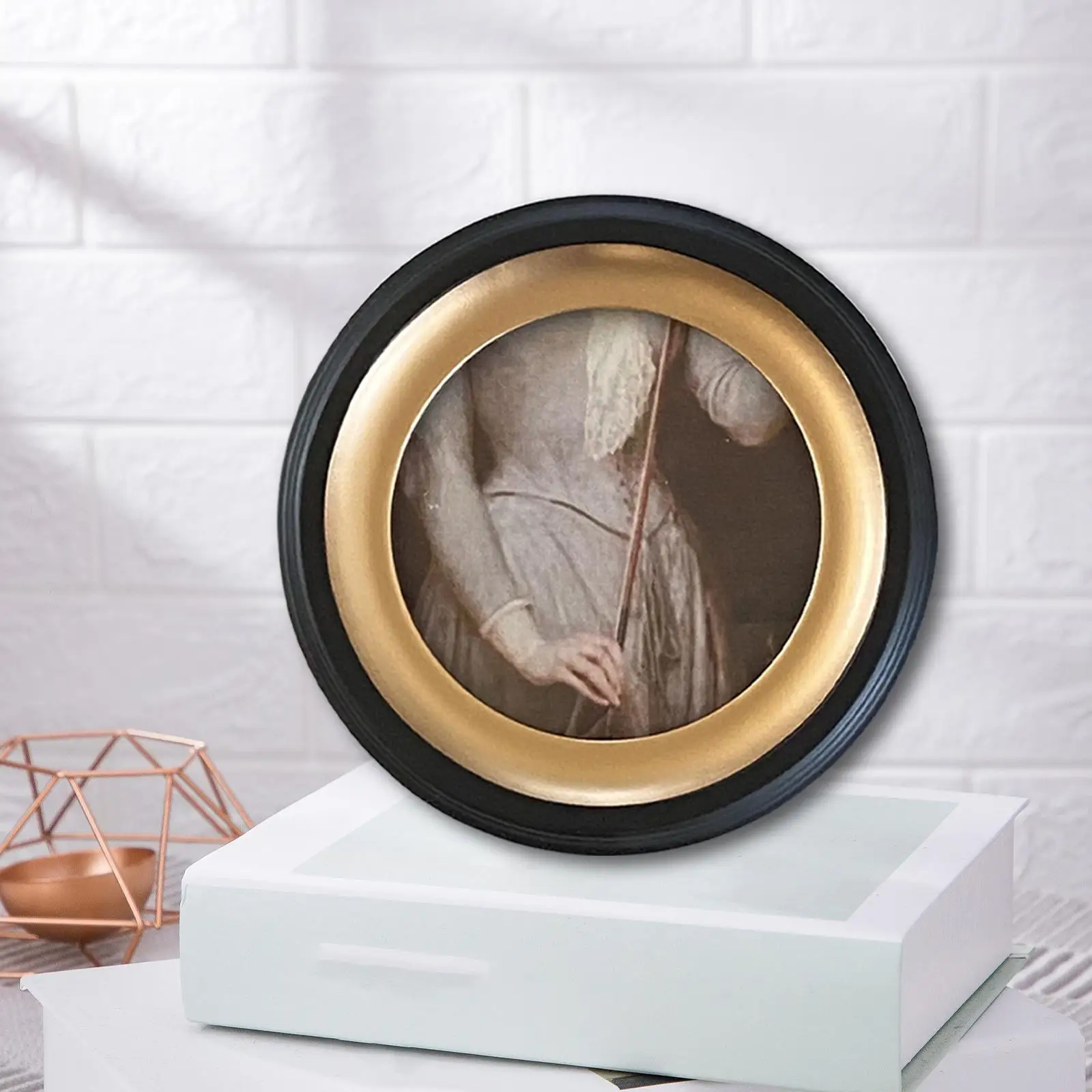 Luxury Antique Photo Frames Resin Ornament Tabletop and Wall Hanging Arts Picture Holder Photo Display for Home Wedding Bedroom