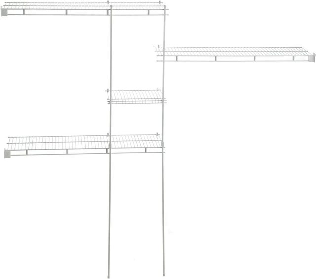 ClosetMaid 1628 Closet Organizer Kit, Steel, White, Vinyl-Coated