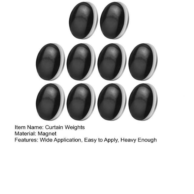 Pesi Magnetici Per Tende 10 Pezzi - Magnetini Rotondi Per Tende Da Doccia E Tovaglie