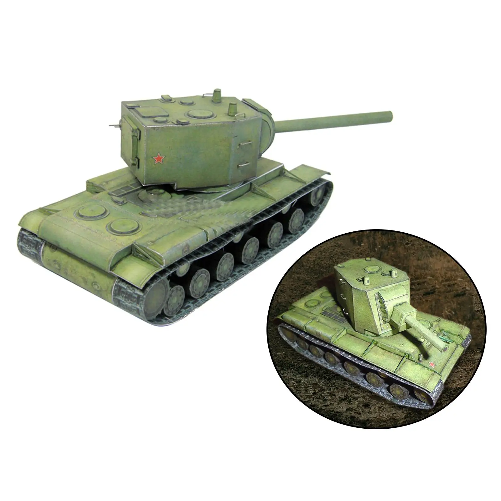 1/35 Tank DIY Assemble Craft Toy 3D Paper Puzzle Paper Model Kit for Gifts Children Boys Collectables Easily Assemble