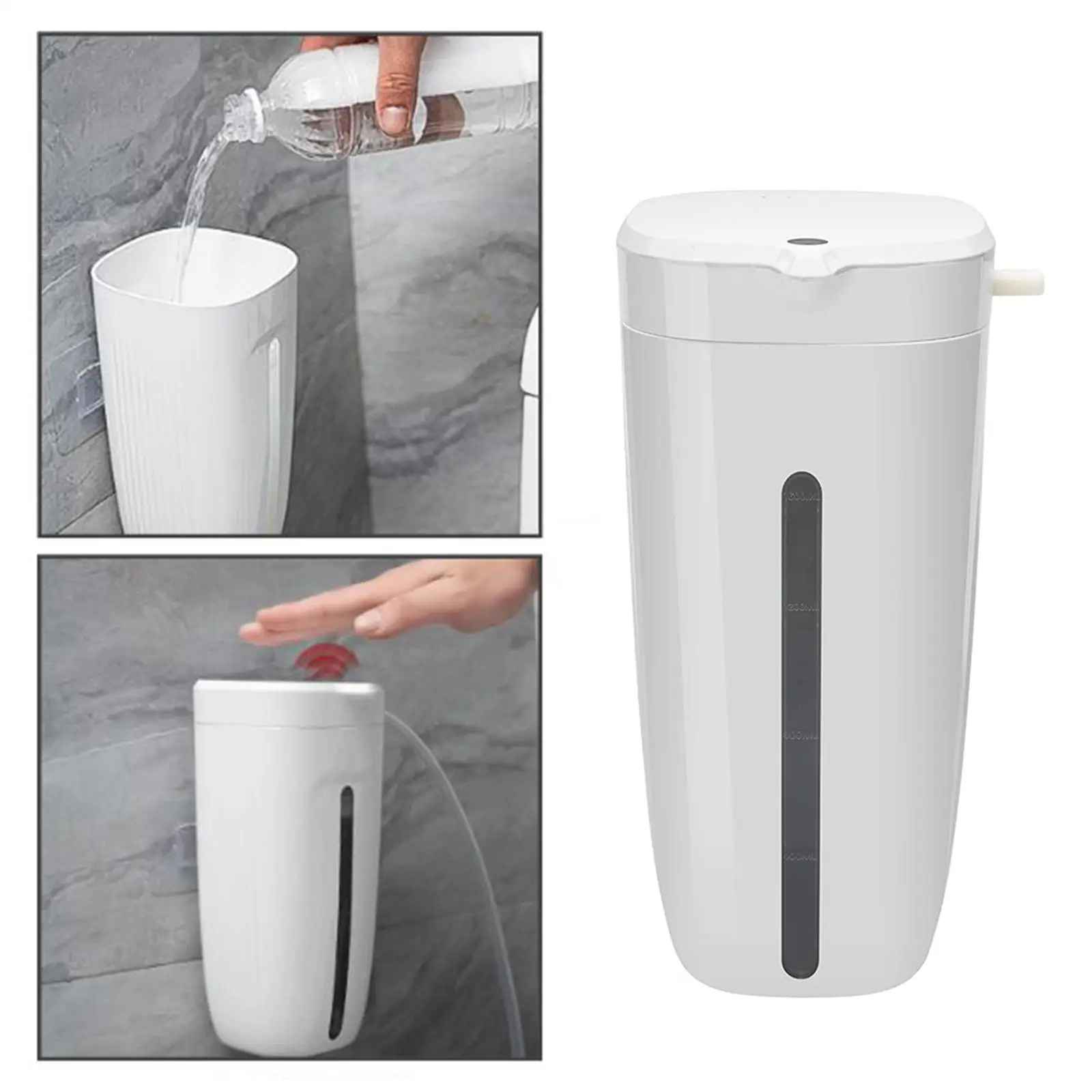 Toilet Cleaning System Portable Inductive Design White Touchless Waterproof