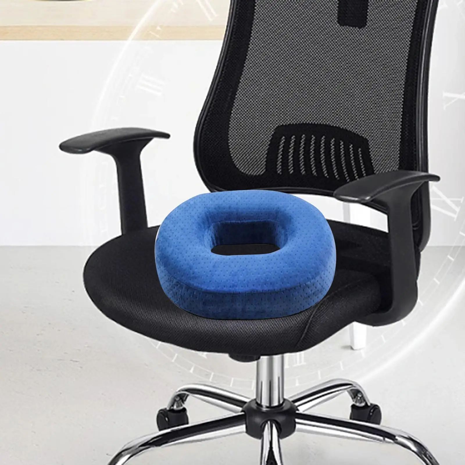 Pressure Relief Seat Cushion Lightweight Easy to Clean Durable Support Donut Cushion Tailbone Cushion for Office Home Chair Car