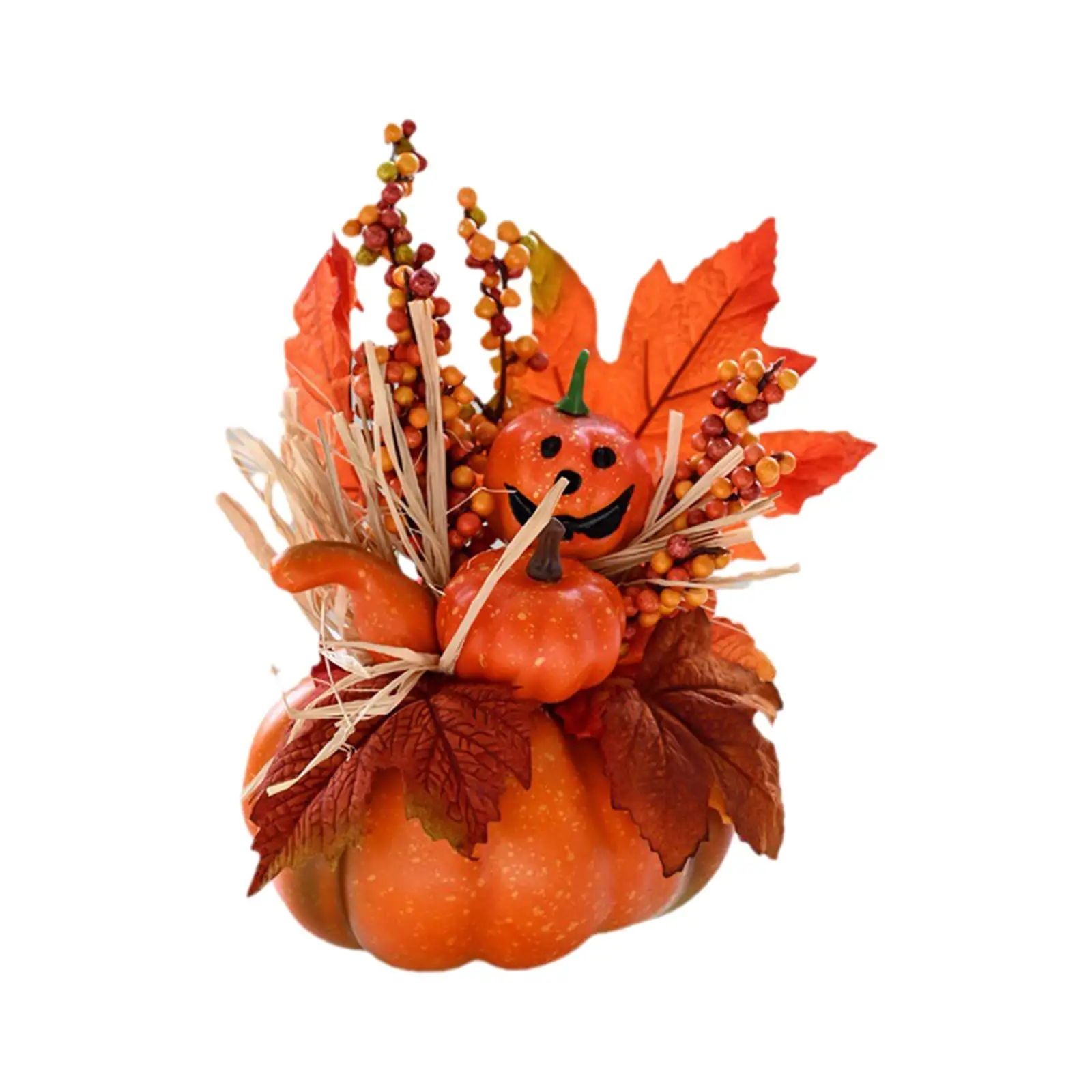 Artificial Pumpkin Flower Pumpkin Centerpiece for Desk DIY Crafts Home