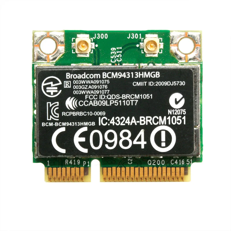 R9JA Nửa Mini PCI-E 802.11n Wifi Thẻ Bluetooth-Tương Thích BCM94313HMGB 600370-001 wifi usb