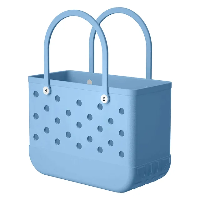  Bolsa de playa de goma grande, bolsa de viaje portátil para  deportes de playa, bolso impermeable para hombres y mujeres, Azul : Ropa,  Zapatos y Joyería