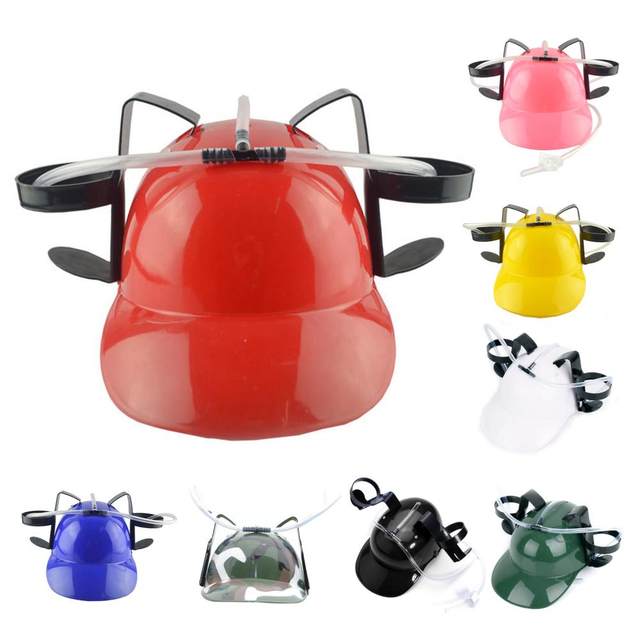 Casco Con Portabevande E Cannuccia - Per Feste, Divertimento, Senza Mani, Stile Homer Simpson - Foto 13