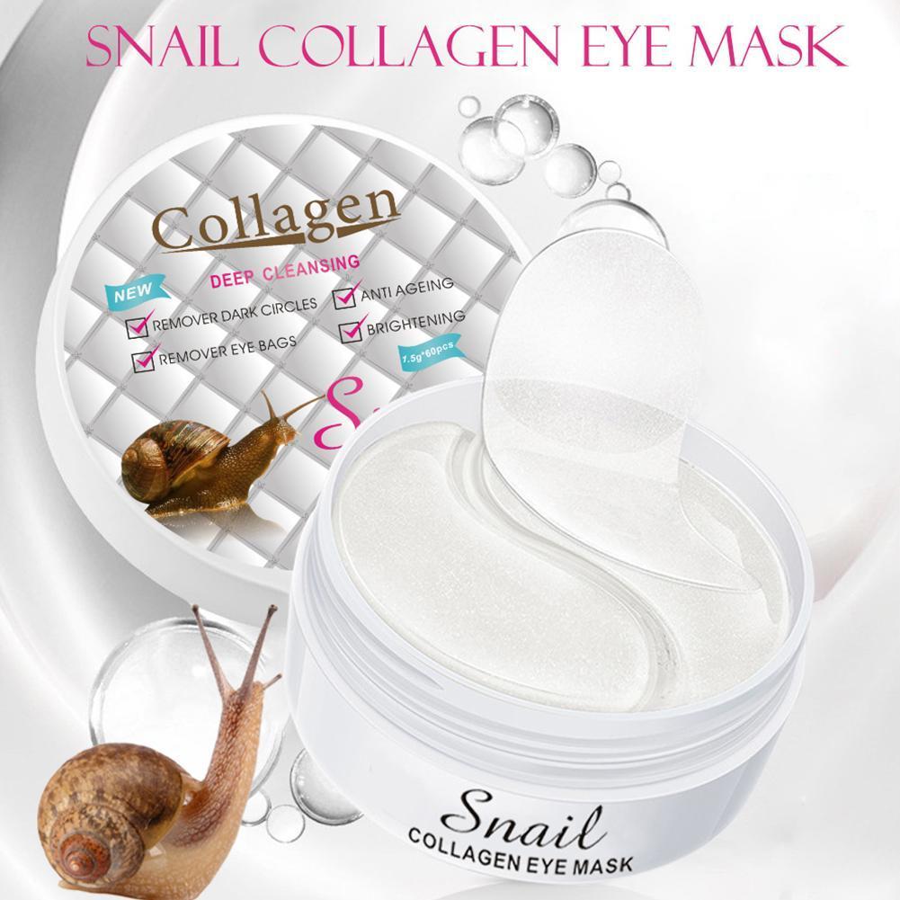 Best of 60Pcs Snail Collagen Eye Mask Anti Wrinkle Remove Dark Circle Puffiness Moisturizing Eye Patches Korean Face Eye Skin Care Reviews & Tips