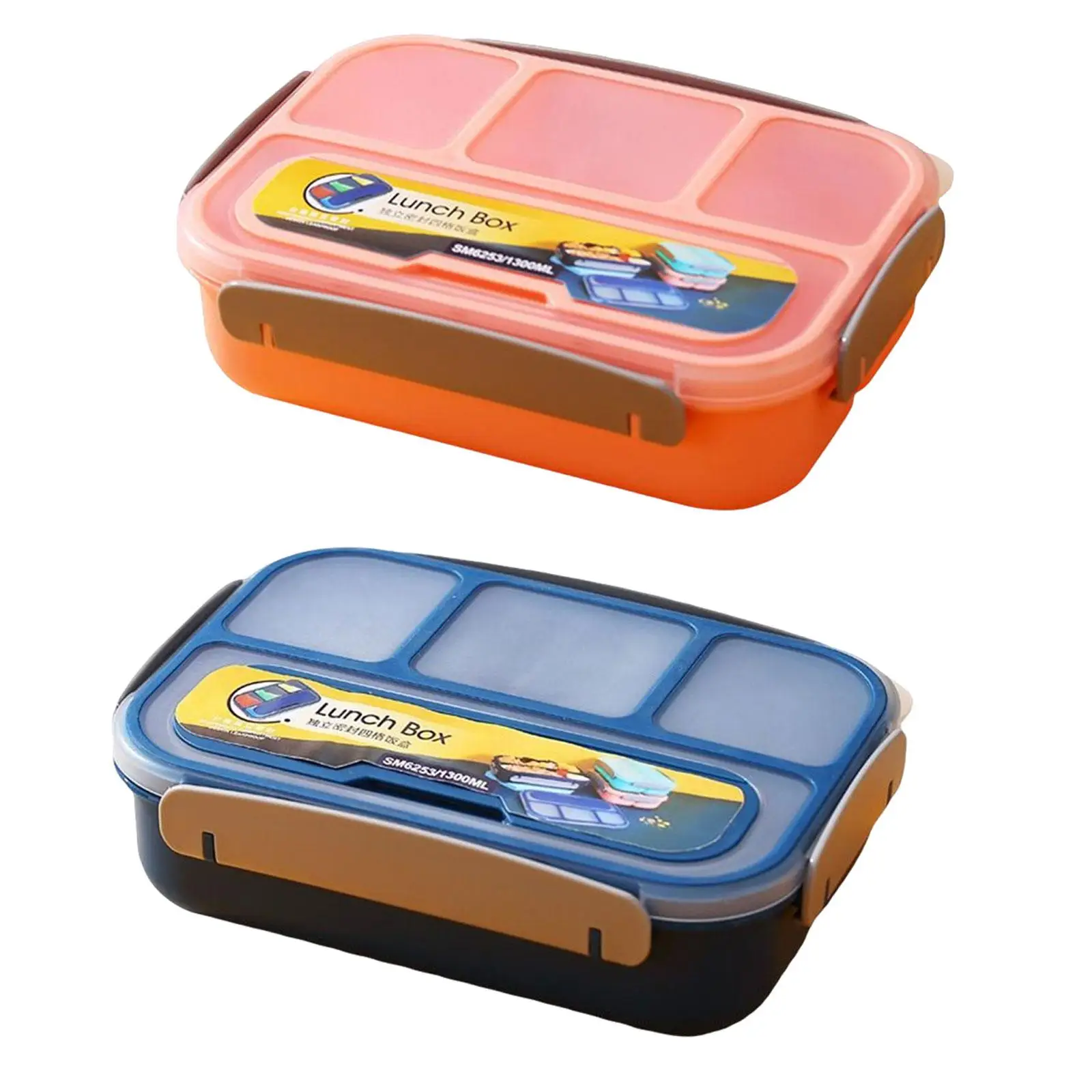 Portable Lunch Box Container, Food Storage Container, Bento Lunch Box for Picnic Travel Camping Home Office