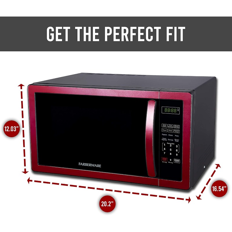 Title 3, Countertop Microwave 1000 Watts, 1.1 cu ft - Mi...