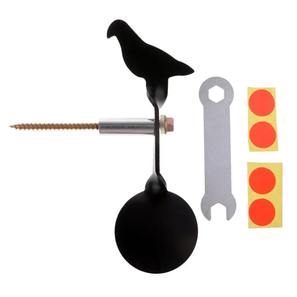 Bird Shape Stainless Steel Target Rotate  Practice Target