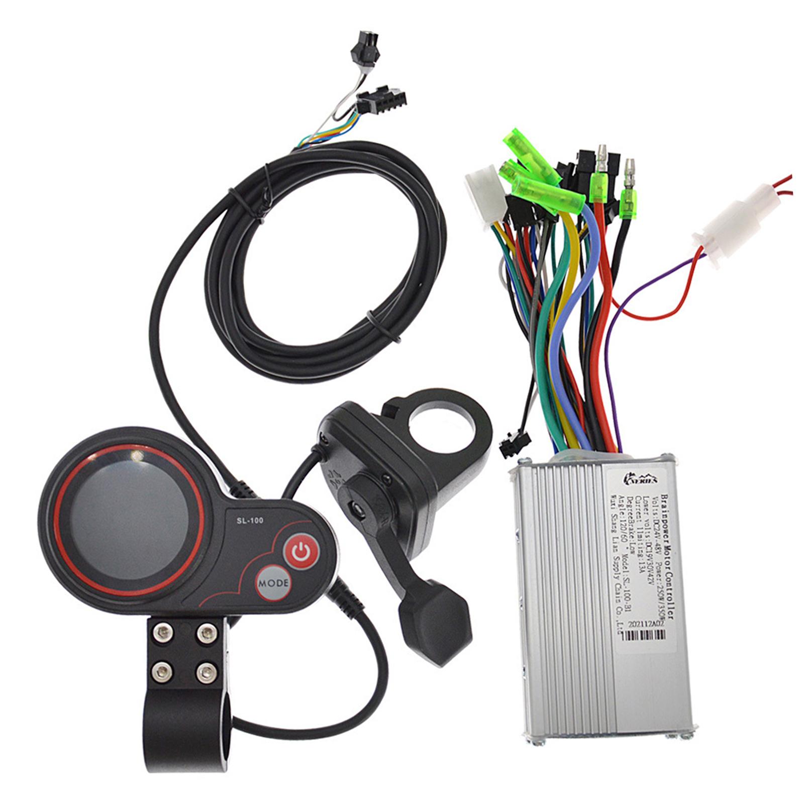 E-Bike Electric Scooter Brushless Hub Motor Controller with Color LCD 250W/350W with Thumb Throttle Kit