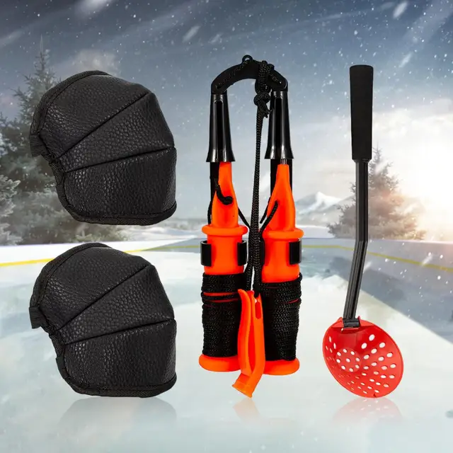 Retractable Ice Pick Fishing Accessories Equipment Waterproof Knee
