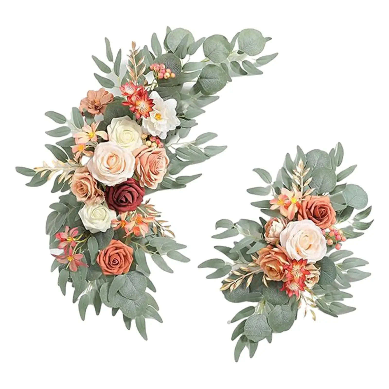 Wedding Arch Flowers Flower Arrangement Hanging Flower Garland Floral Swag Backdrop for Front Door Party Table Reception Wedding