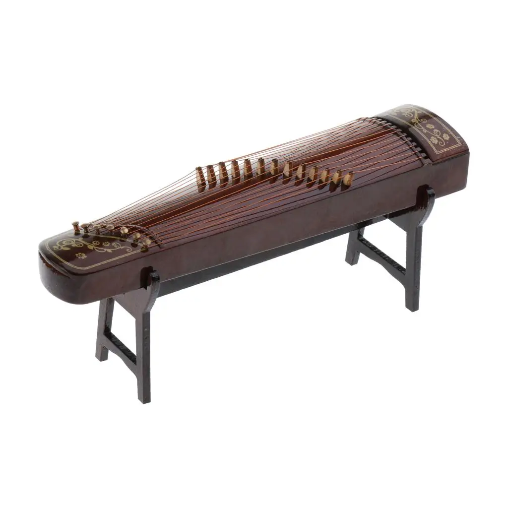 Miniature Guzheng Chinese Zither Mini  Musical Instrument Birthday Gift