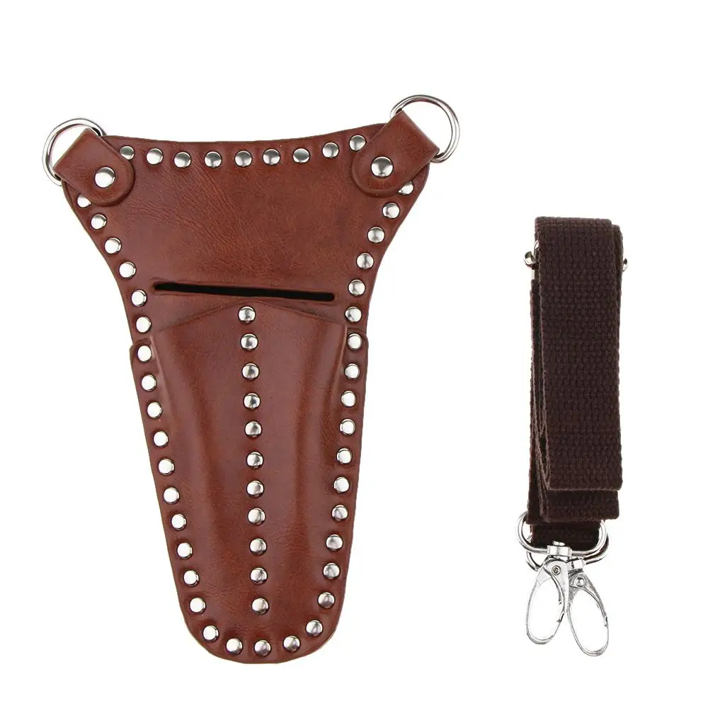 PU Leather Shears Tool s Gardening Pouch  Hairdressing PU Leather Scissors Case Holder  Belt Pouch Bag