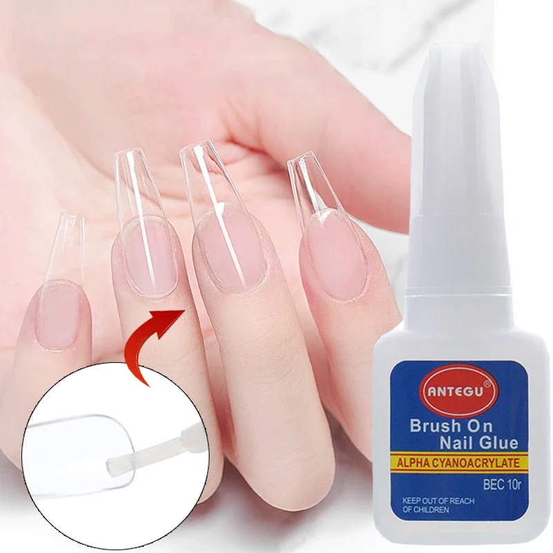 Best of Transparent Nail Glue With Brush Fast Drying Acrylic False Nail Tips Nail Art Accesories Adhesive Manicure Tool Rhinestone Glue Reviews & Tips