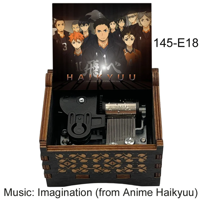 Caja de música de madera con imagen personalizada, caja Musical con texto,  100 canciones de Anime, 18 notas, regalo Musical de cumpleaños, decoración  para el hogar y la Oficina - AliExpress
