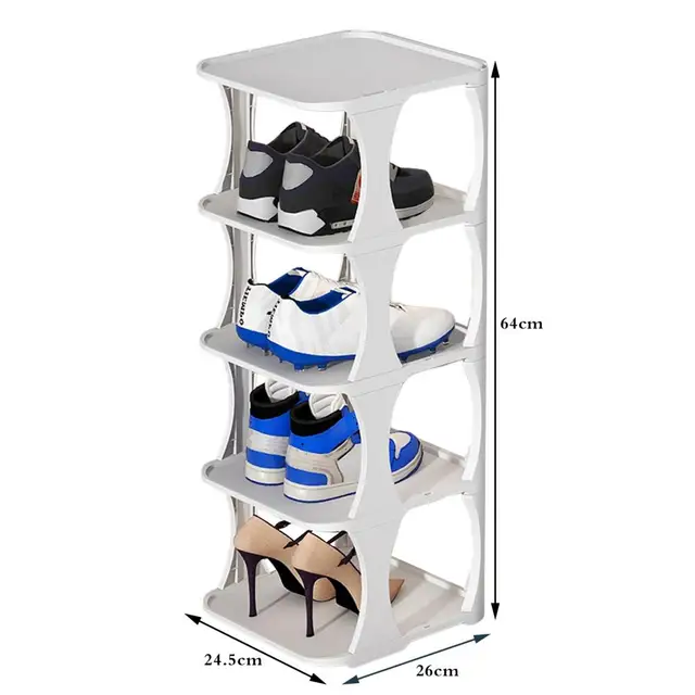  Organizador de zapatos para clóset, ahorra espacio, duradero  con repisas dobles para acomodar los zapatos, paquete de 4 : Hogar y Cocina